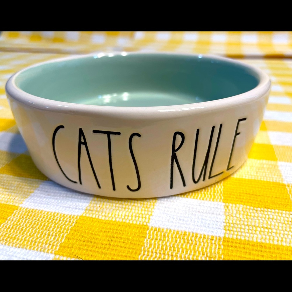 Rae Dunn “Cat’s Rule” Food Dish